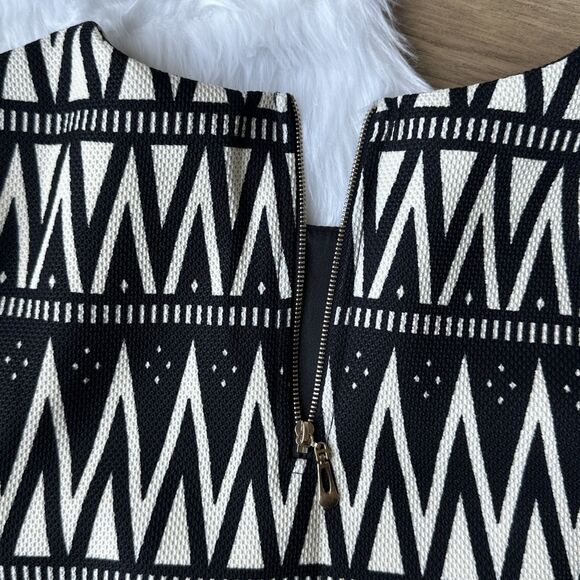 Jade Melody Tam Ruffle Black  and White Bell Sleeve Blouse Size S - Picture 10 of 12